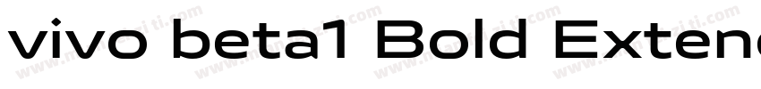 vivo beta1 Bold ExtendedVersion 10字体转换